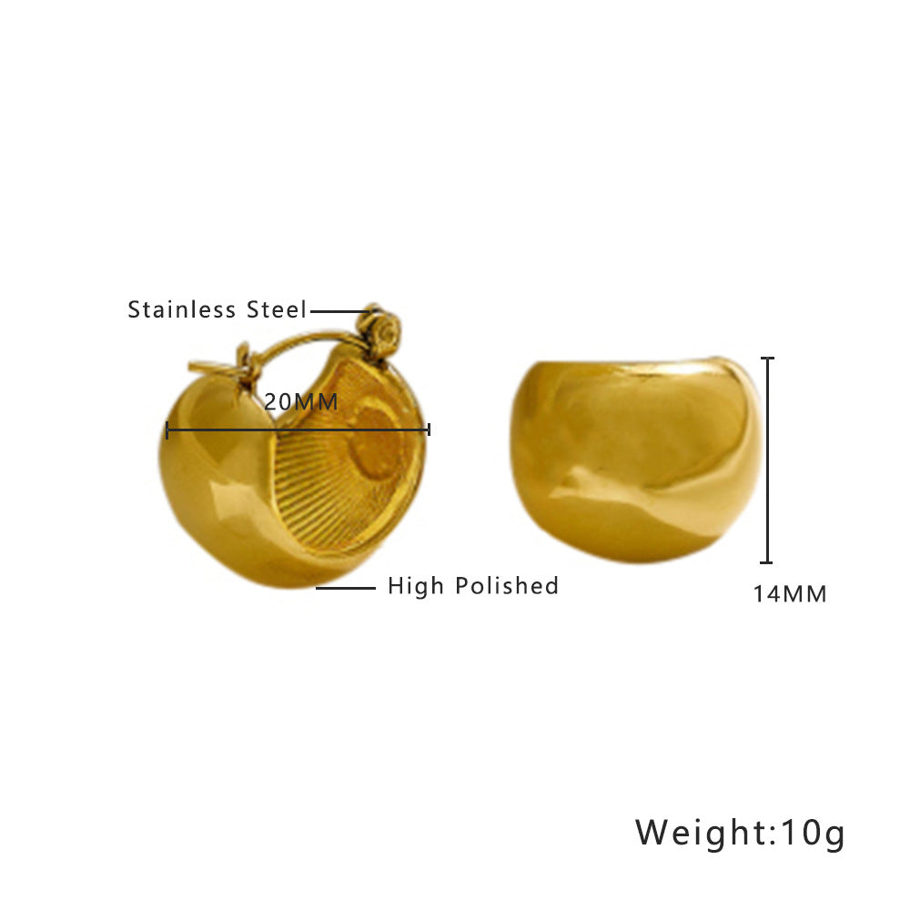 Twist Round Diamond Woven Wheat Ear Earrings
