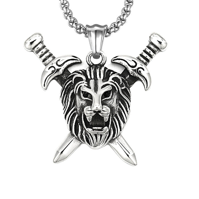 Men's Ornament Titanium Steel Motorcycle Trendy Vintage Necklaces