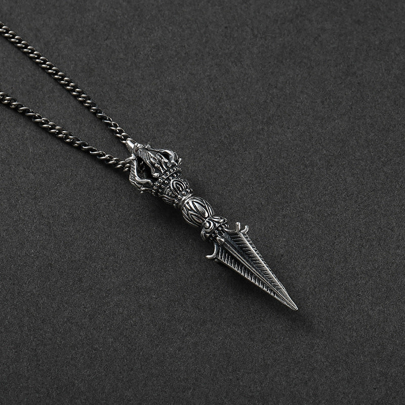 Women's & Men's Chiba Retro Vajra Thai Sier Lovers Pendants