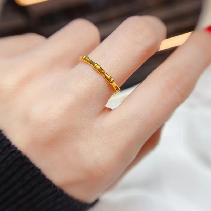 Bow Female Niche Design Trendy Princess Rings
