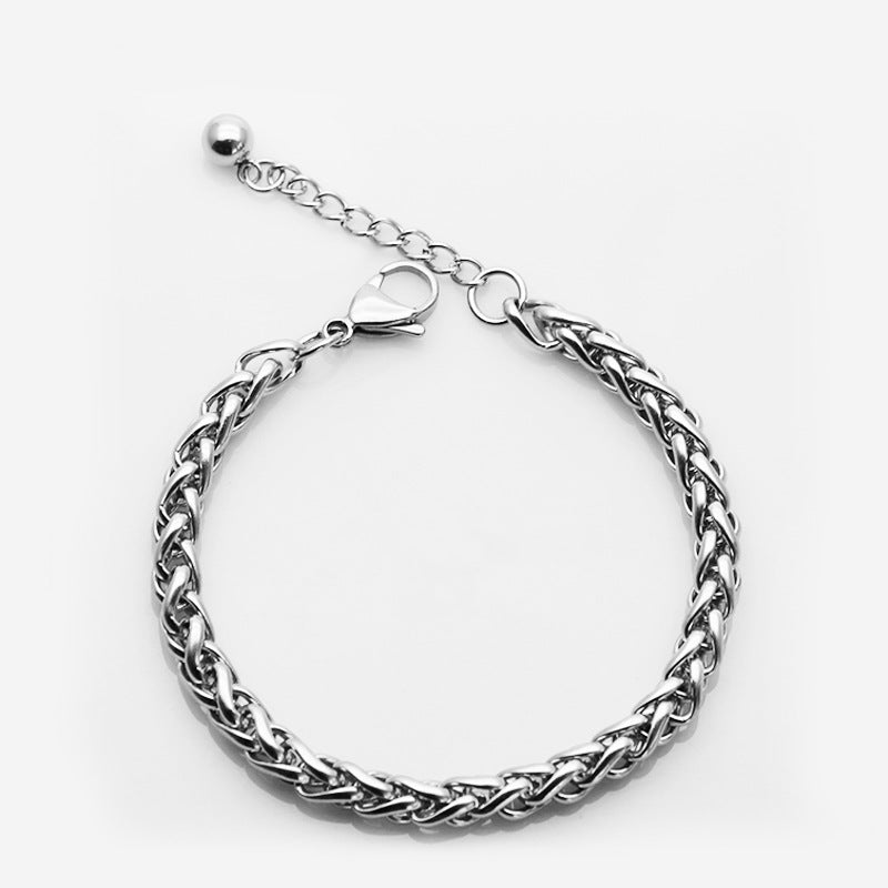 Women's & Men's Titanium Steel Stainless Turnbuckle Keel Chain Bracelets