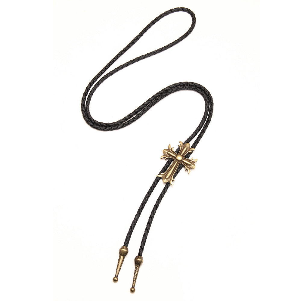 Men's Bolo Tie Indian Style Long Sweater Necklaces