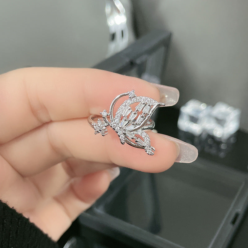 Women's Opening Design Light Luxury Sweet Cool Rings