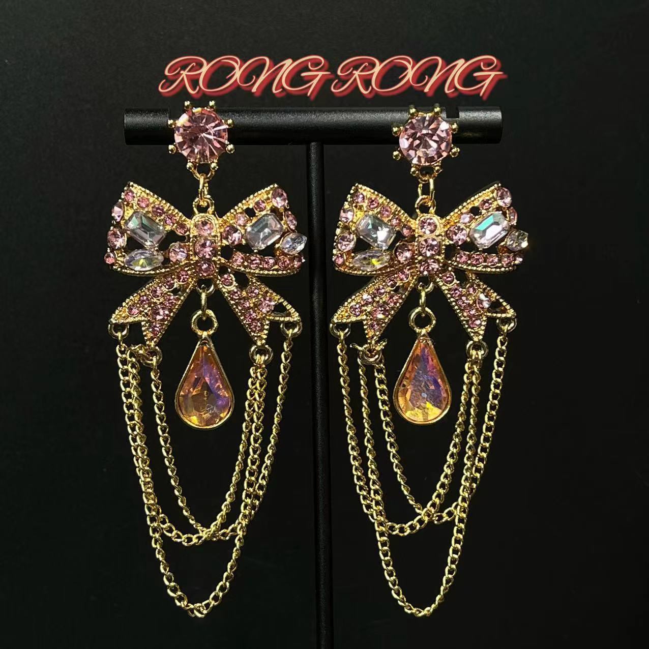 Sweet Court Style Exaggerated Personalized High-grade Earrings