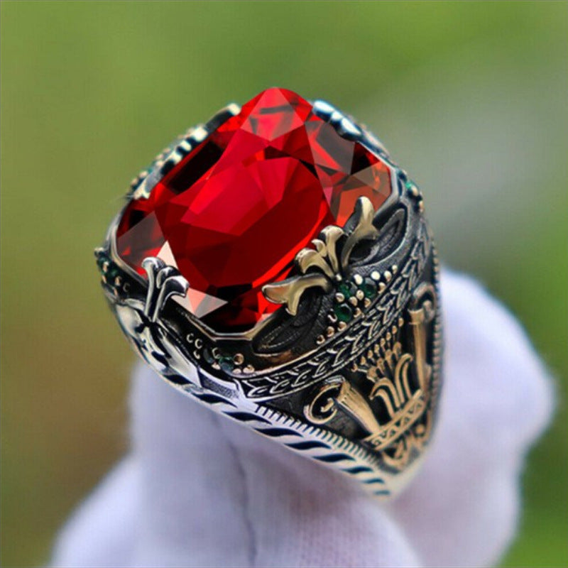 Men's Luxury Personality Retro Domineering Attending Banquet Rings
