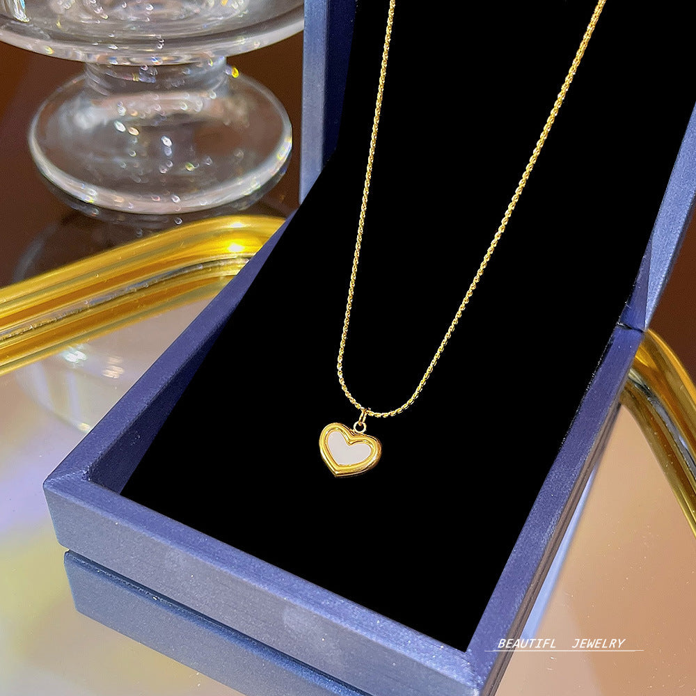 Women's Bow Zircon Clavicle Chain Titanium Steel Necklaces