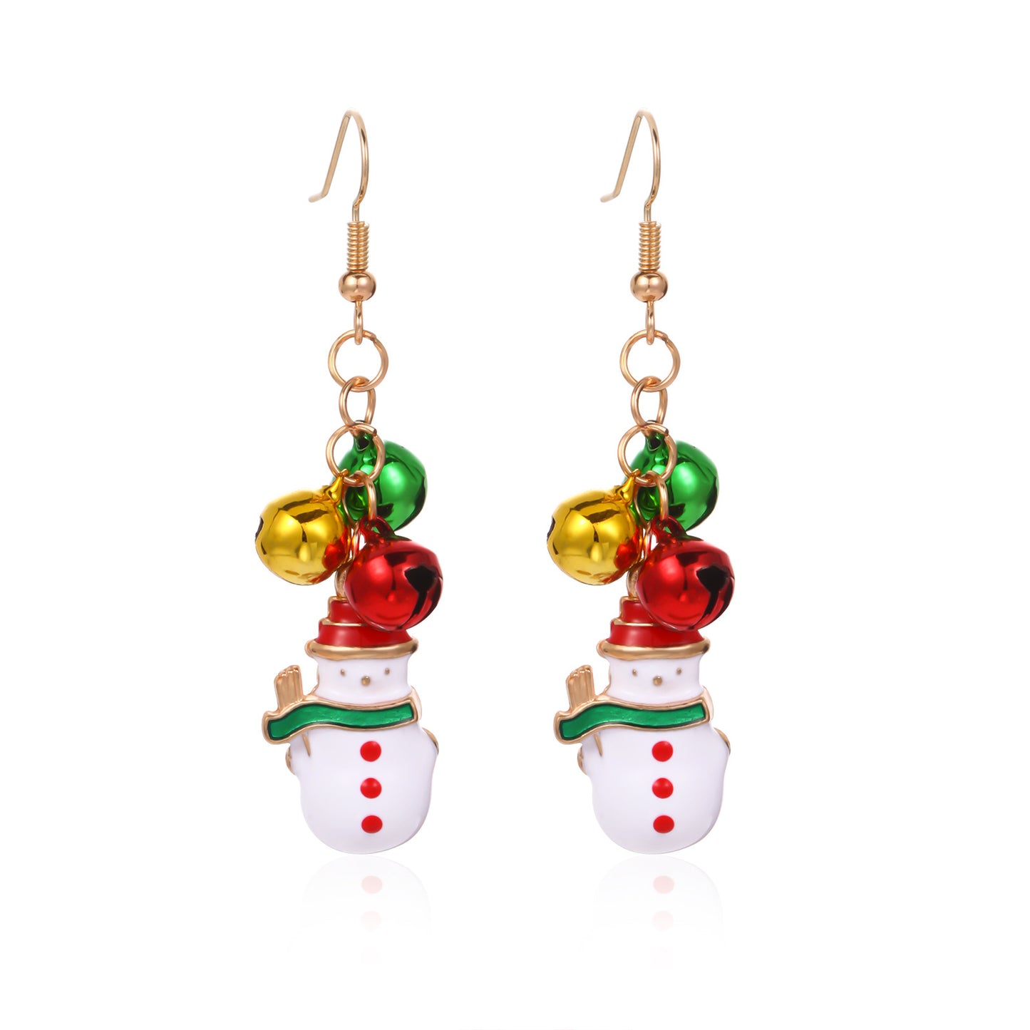 Christmas Female Creative Fashion Dripping Oil Tree Earrings