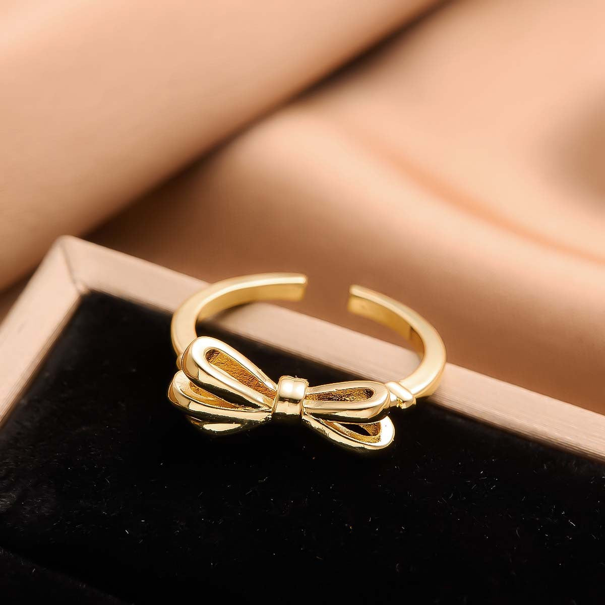 Real Gold Plated Copper Female Niche Rings