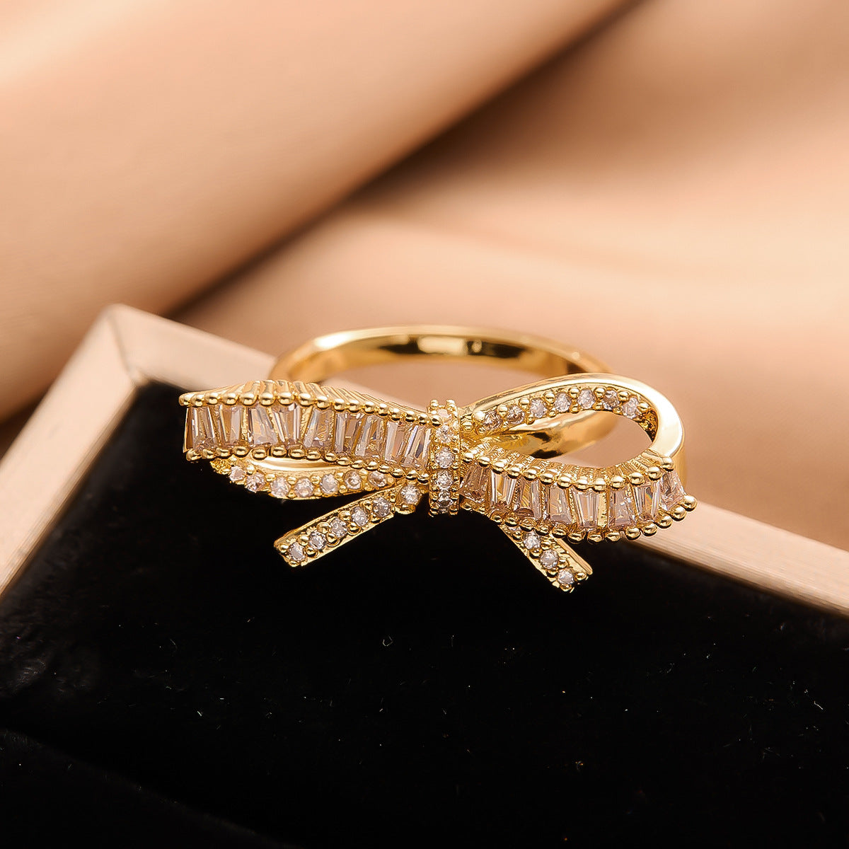 Real Gold Plated Copper Female Niche Rings