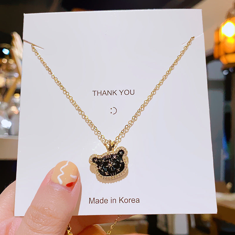 Flower Titanium Steel Female Summer Wild Necklaces