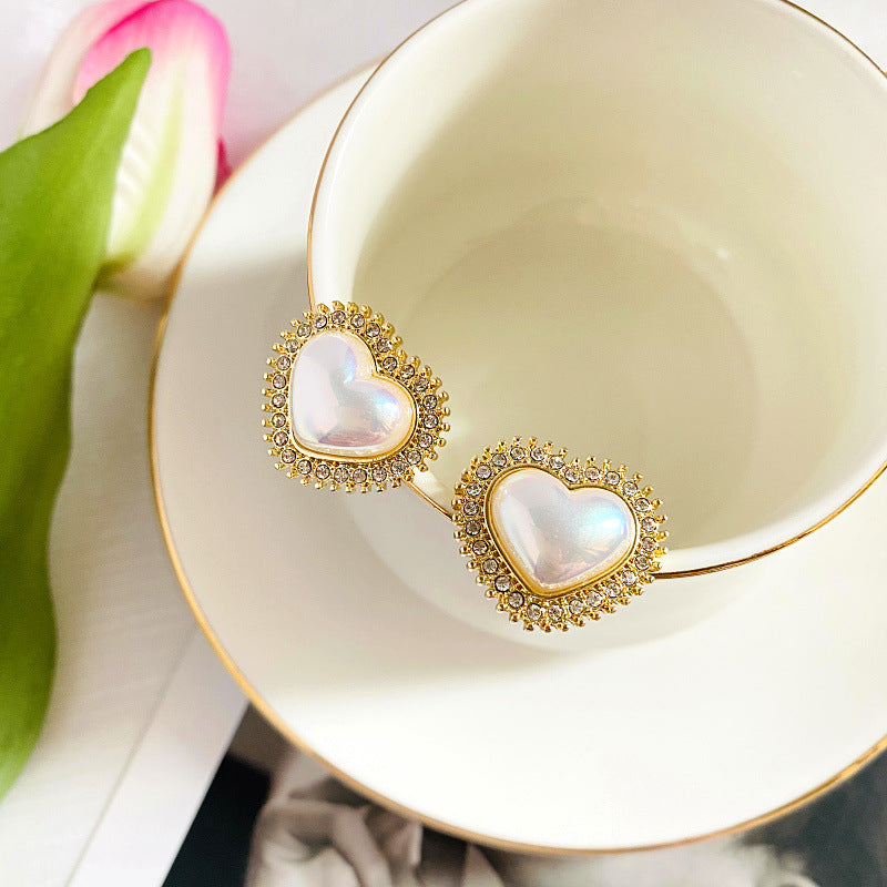 Lux Exquisite Simple Graceful Full Diamond Earrings