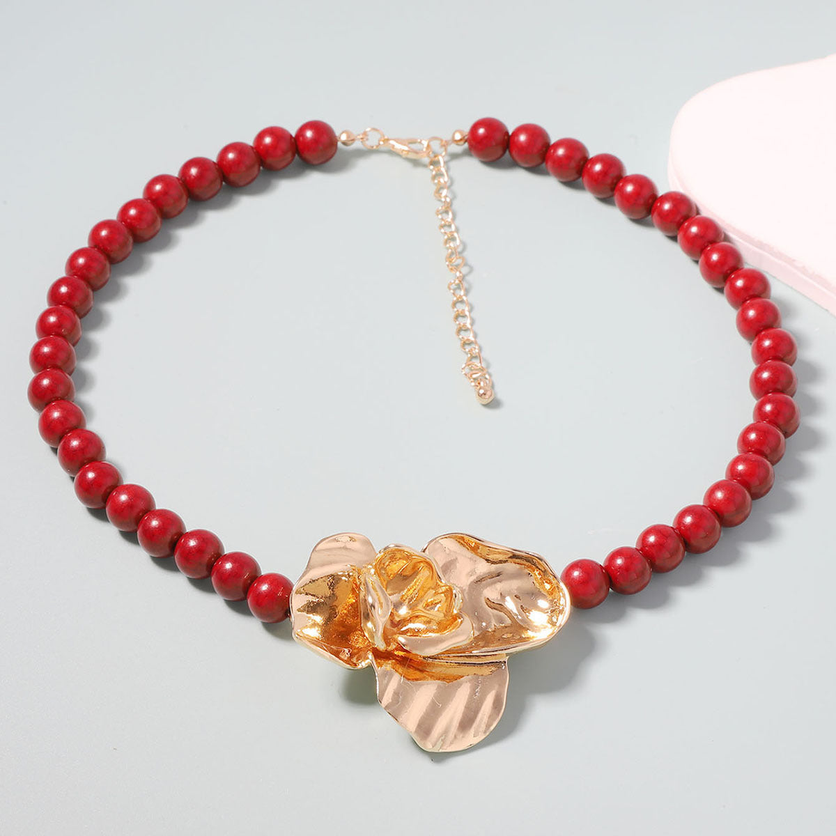 Creative Beaded Alloy Flower Simple Fashion Necklaces