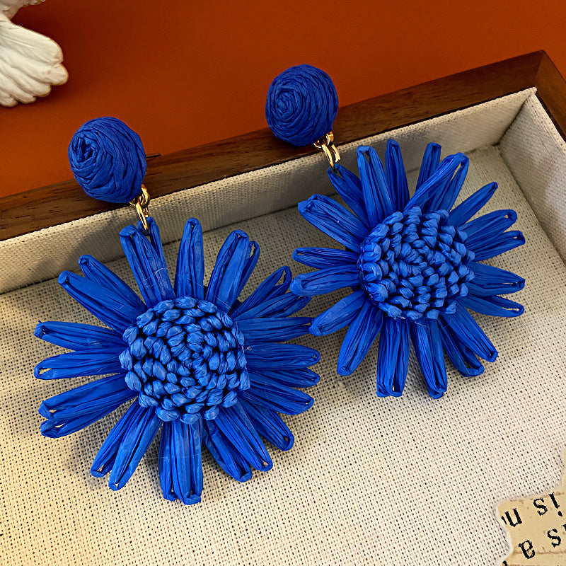 Rope Flower Summer Personalized Small Fresh Fashion Earrings