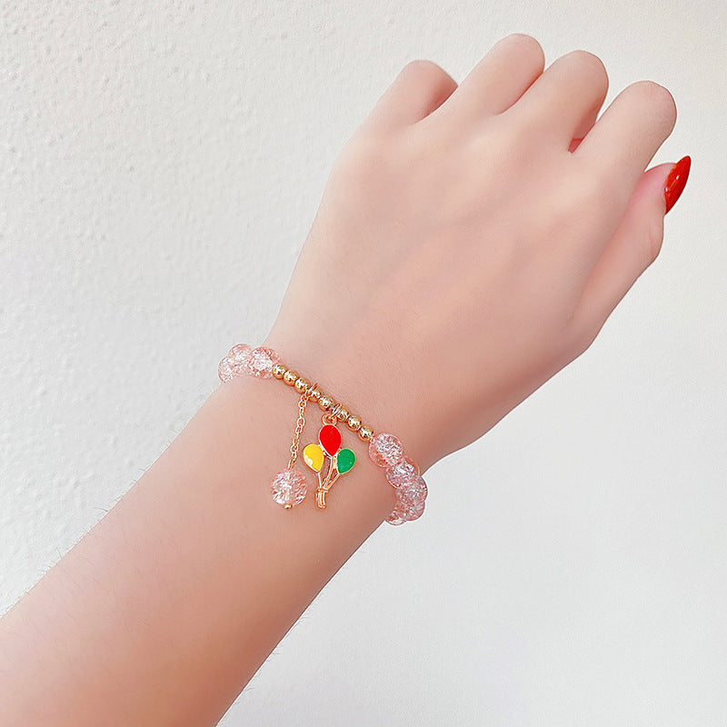 Hand Beading Glass Cute Princess Cartoon Bracelets
