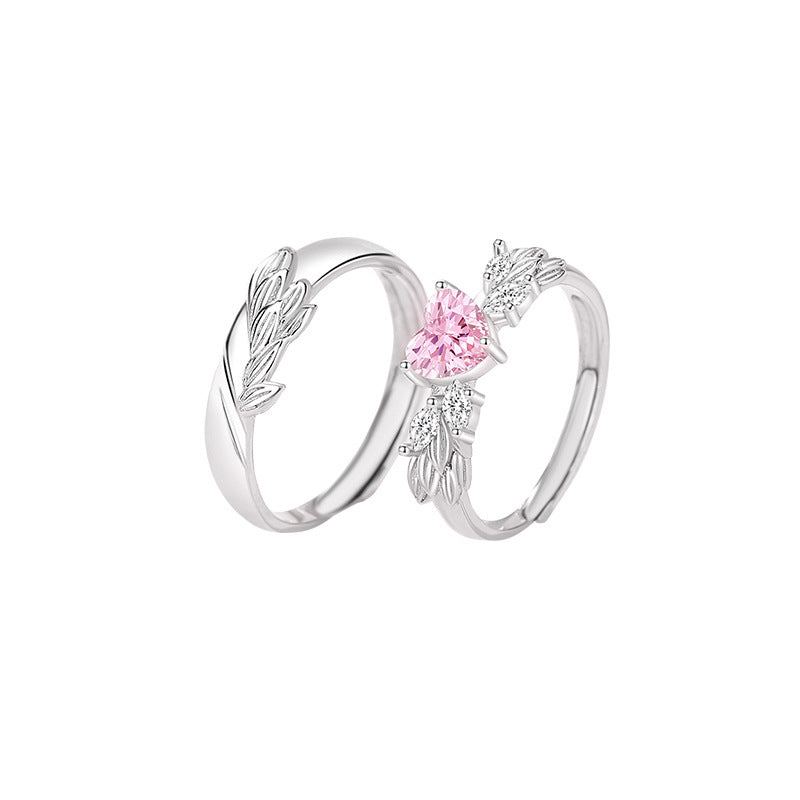 Women's & Men's Love Couple Pair Of Design Sweet Rings