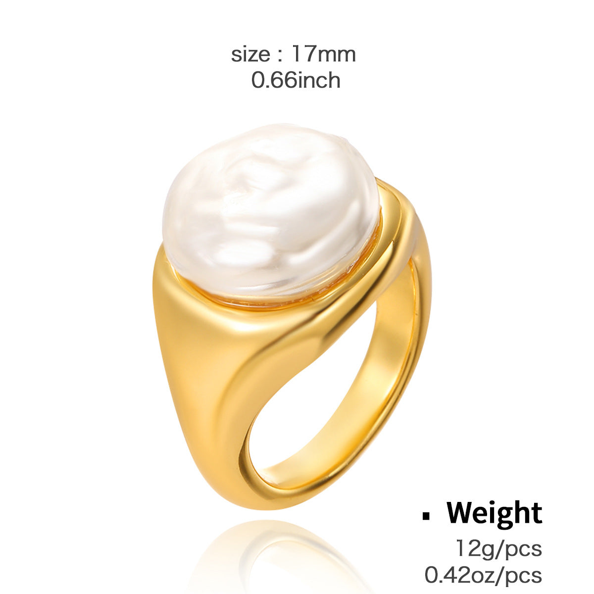 Copper Plated Real Gold Inlaid Zircon Rings