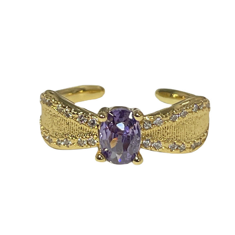 Women's Sweet Cool French Entry Lux Open Rings