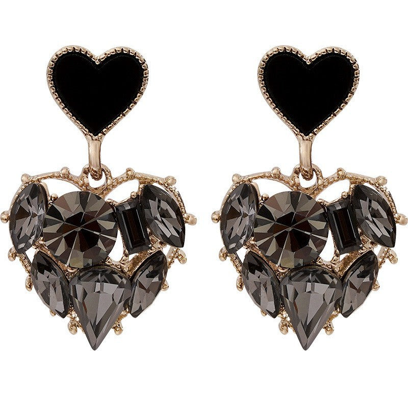 Women's Sier Needle Pearl High-grade Zircon Bow Earrings