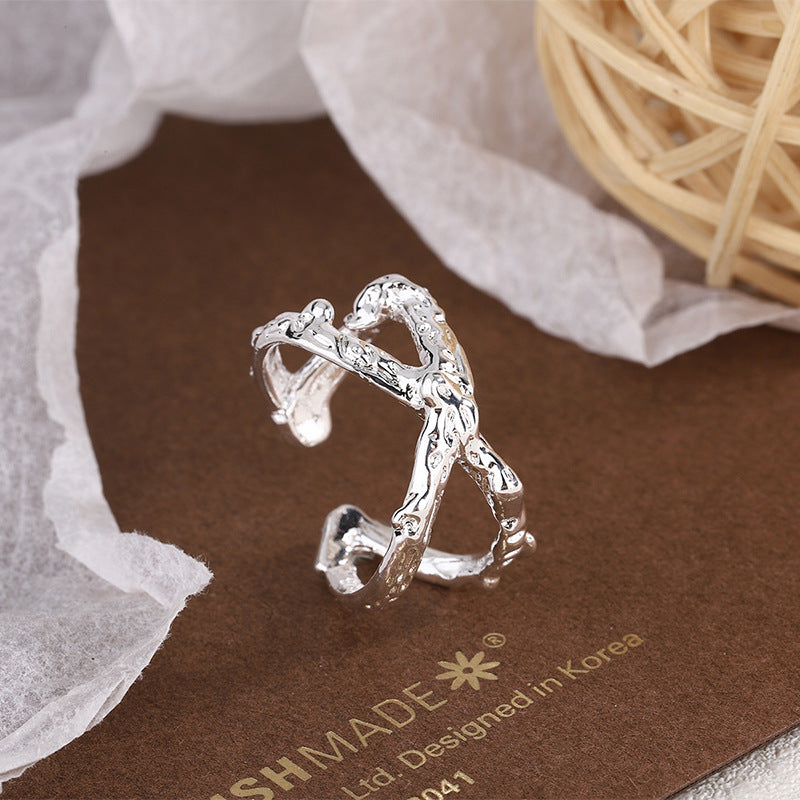 Thorns Cross Temperament Unique Design Irregular Rings