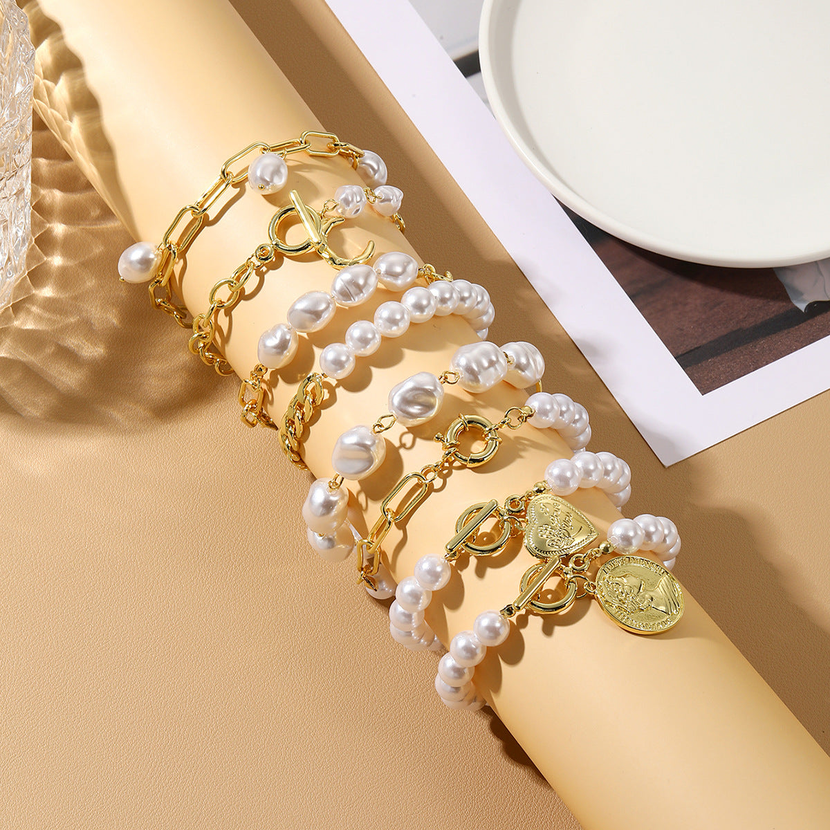 Women's Popular Bohemian Niche Design Baroque Thanksgiving Bracelets