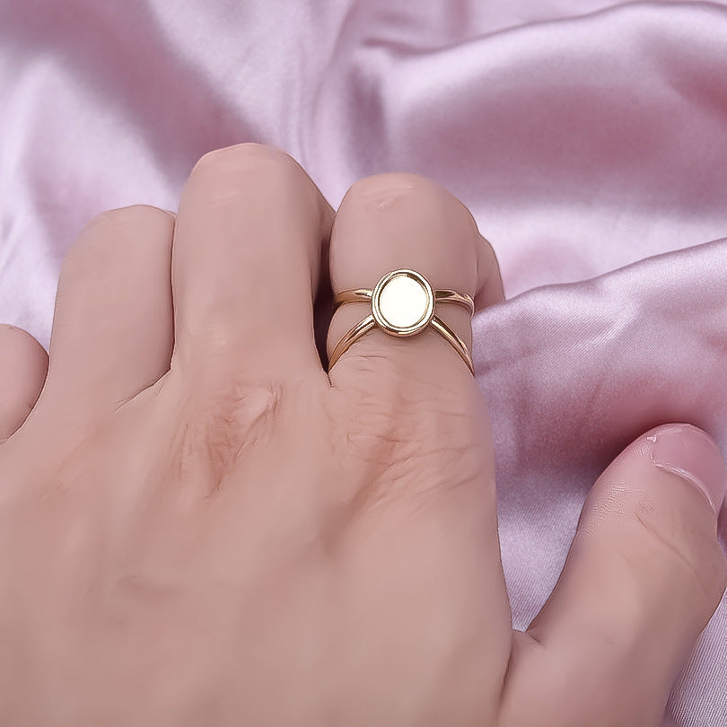 Women's Stainless Steel Fashion Irregular For Niche Rings