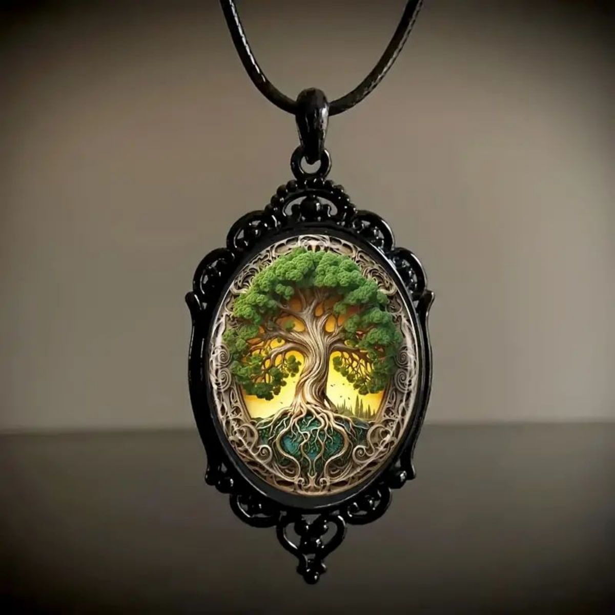 Billion Retro Gothic Crow Cross Witch Necklaces