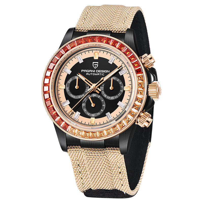 Men's Watch Automatic Stainless Steel Waterproof Hollow Mechanical Watches