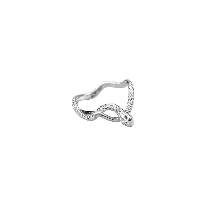 Niche Chinese Ancient Style Golden Snake Rings