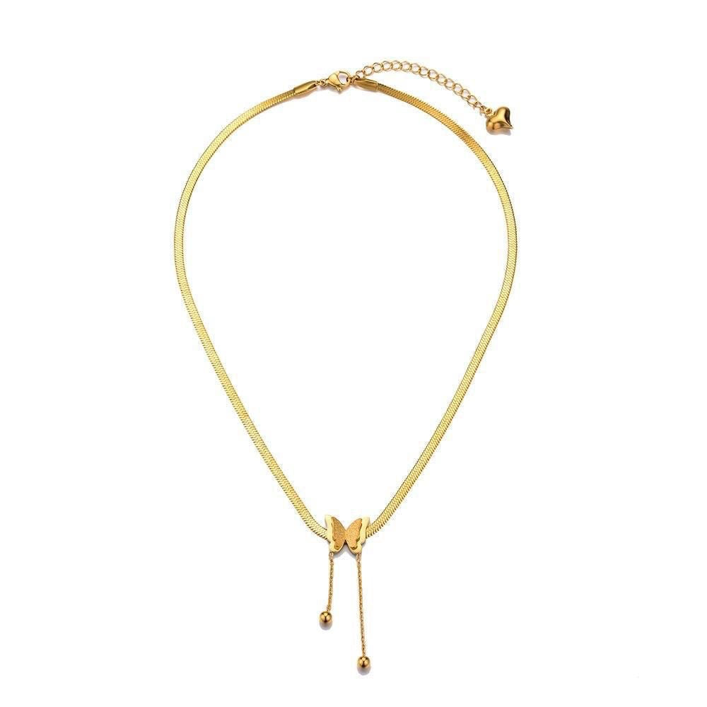 Women's Steel Simple Graceful Butterfly Fashionable High-grade Necklaces