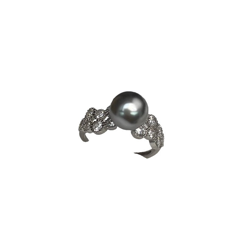 Imitation Pearl Female Affordable Luxury Fashion Cold Rings
