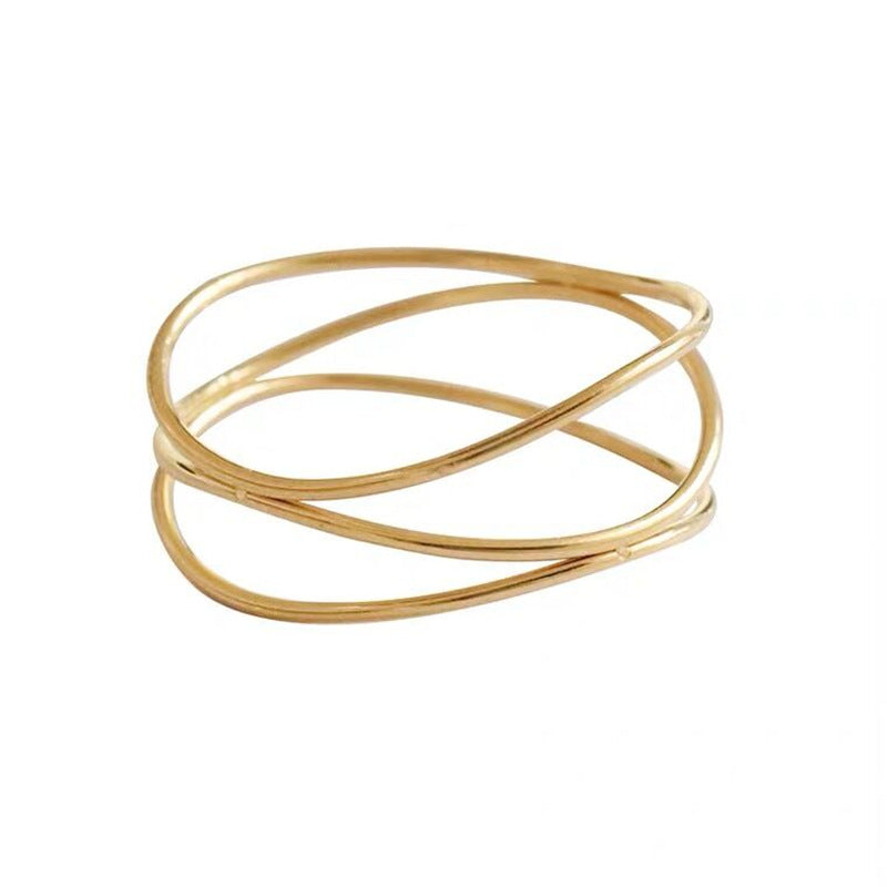 Women's French Interwoven Design Artistic Fashion Unique Rings