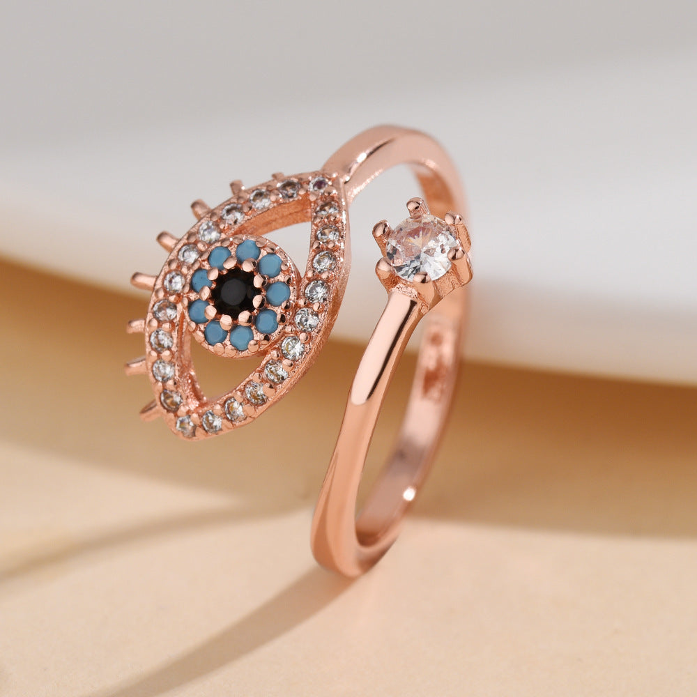 Devil's Eye Niche High-grade Light Luxury Zircon Rings