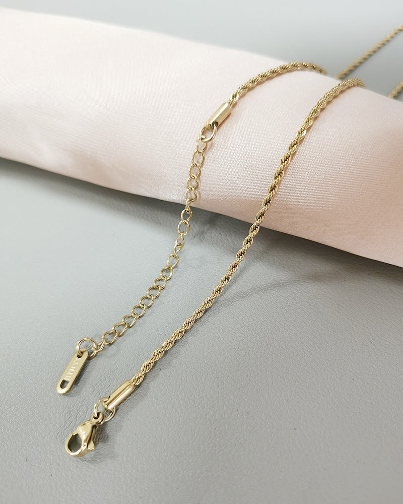 Steel Female Clavicle Chain Choker Snake Bones Necklaces