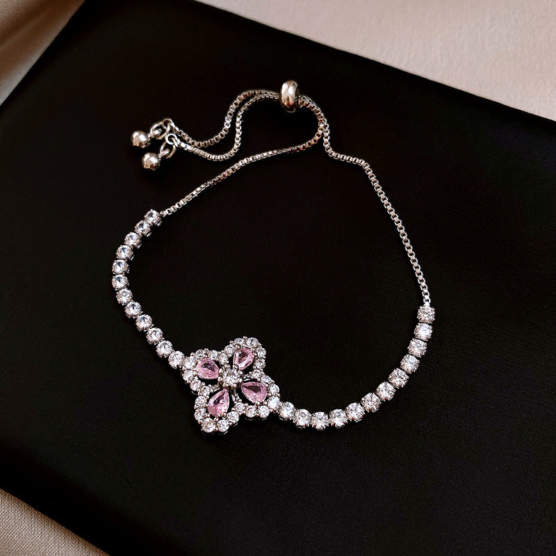 Women's High Version Lucky Four-leaf Grass Light Luxury Bracelets