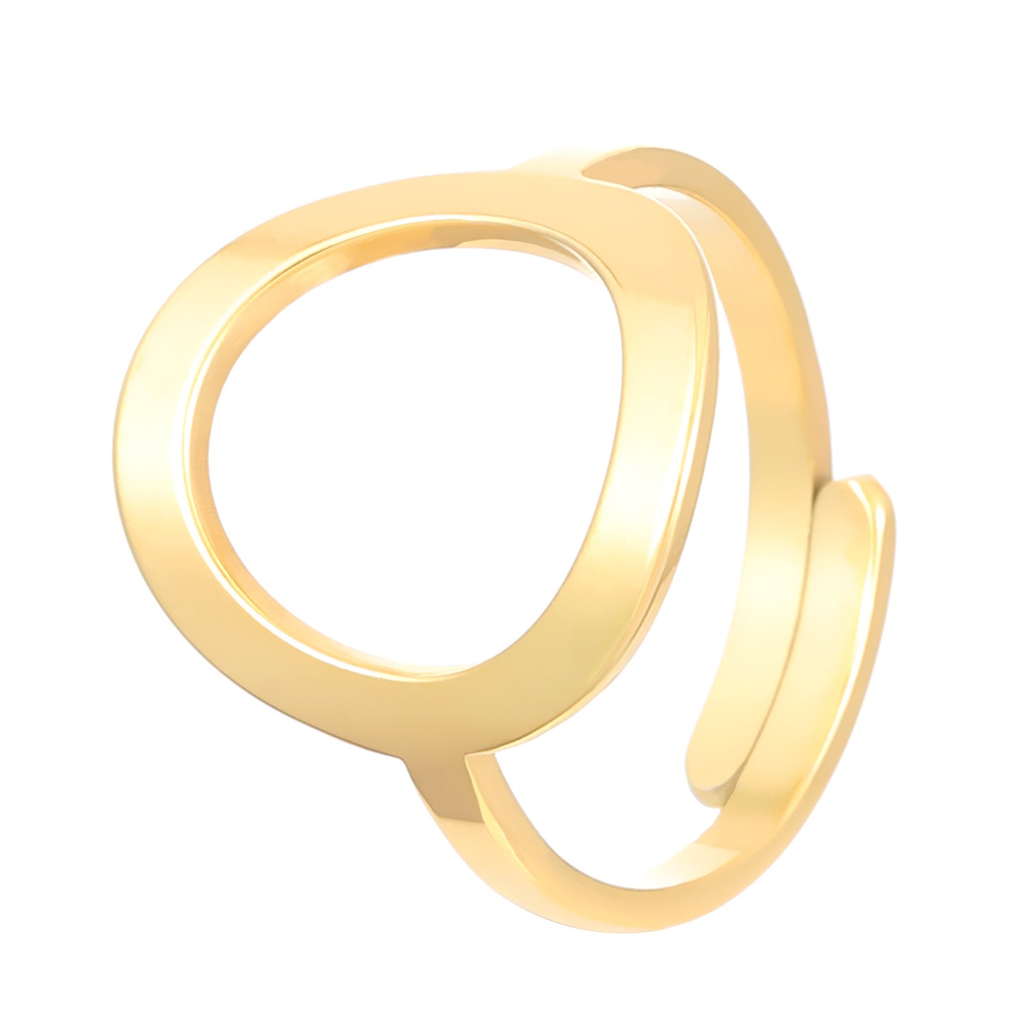 Advanced Exaggerated Stainless Steel Female Flower Rings