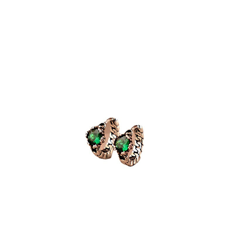 Retro High-grade Thai Sier Summer Ear Earrings