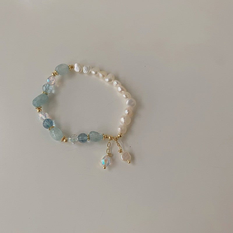 Twin Pearl Light Luxury Minority Exquisite Elastic Bracelets