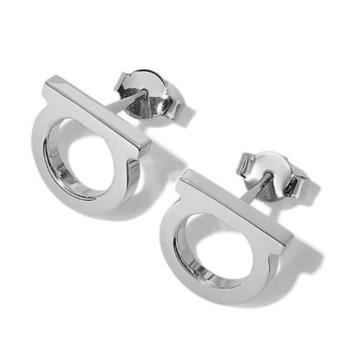 Women's Light Luxury High-grade Stainless Steel Letter Vacuum Earrings