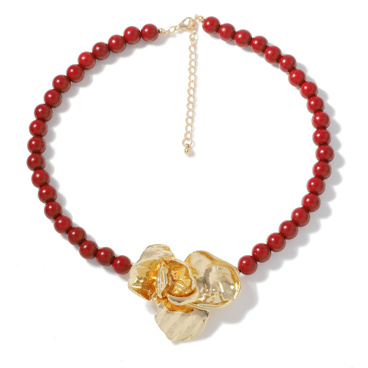 Creative Beaded Alloy Flower Simple Fashion Necklaces