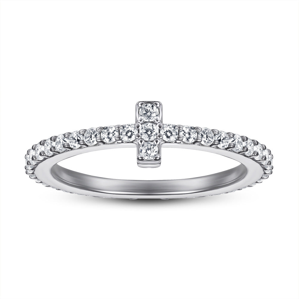 Women's Jewelry Sier Index Finger Zircon Little Rings