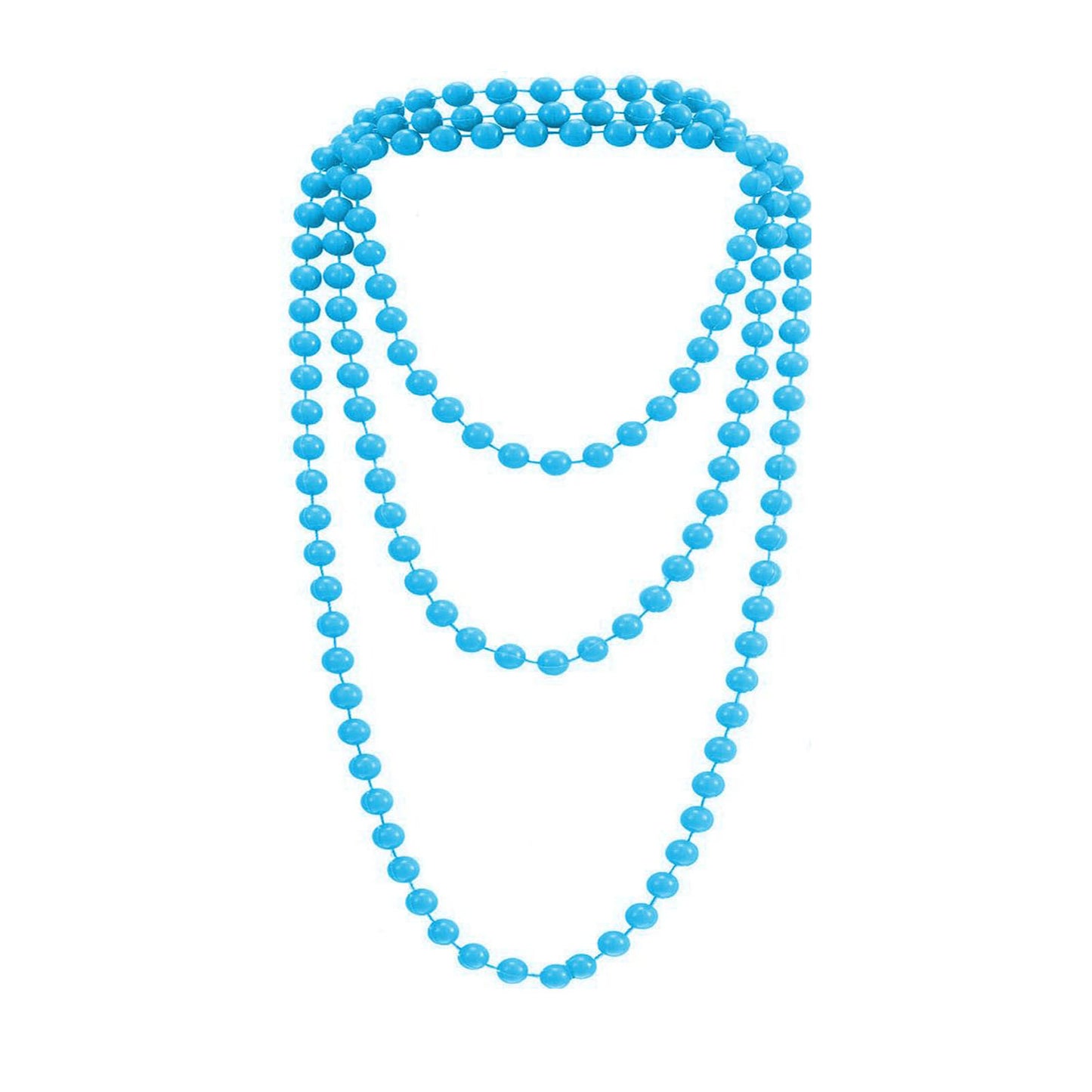 Women's Neon Color Pearl Party Dress Up Accessories String Necklaces