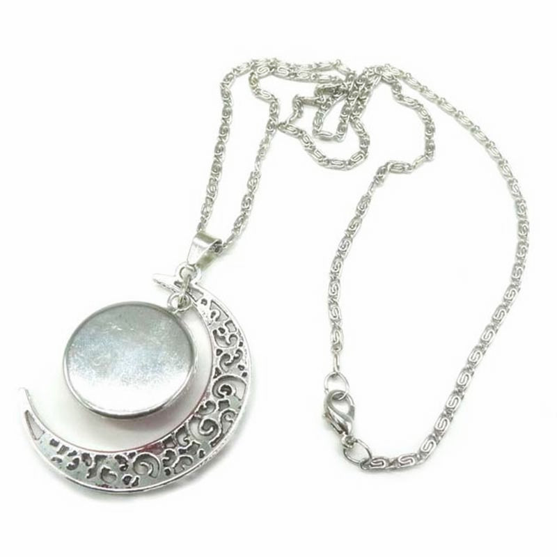 Constellation Zodiac Time Stone Moon Glass Necklaces