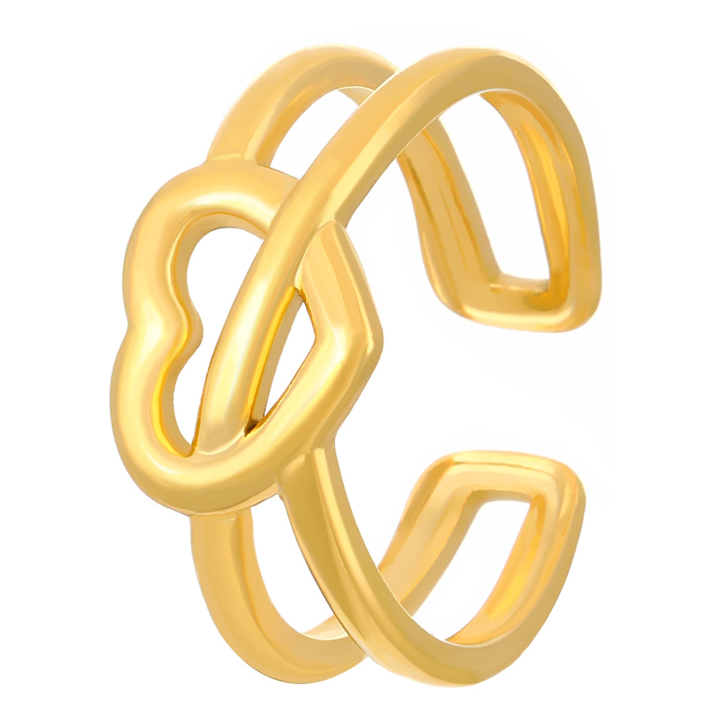 Advanced Exaggerated Stainless Steel Female Flower Rings