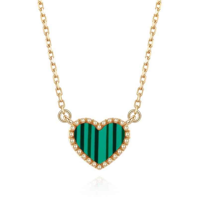 Two-color Shell Love Female Light Luxury Temperament Sweetheart Necklaces