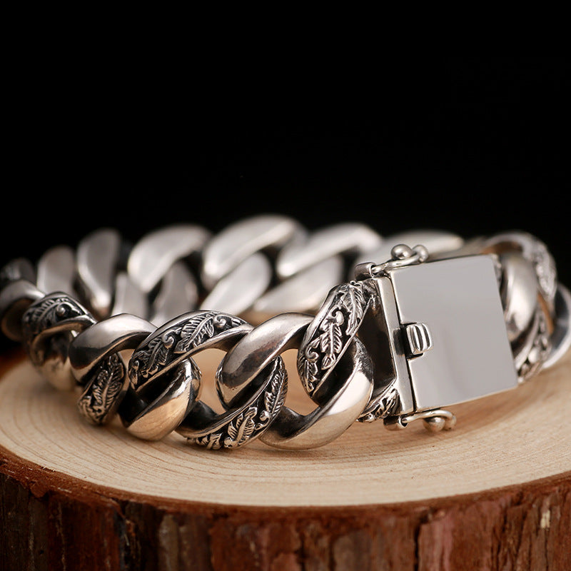 Men's Retro Hip Hop Motorcycle Thick Fashion Bracelets
