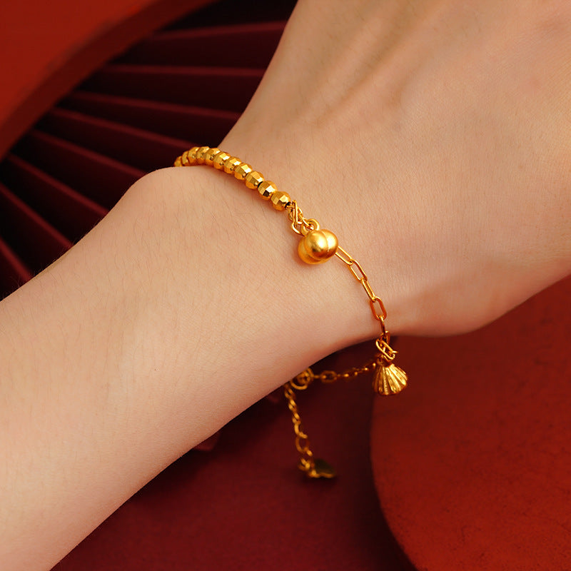 Bow Simulation Brass Decoration Vietnam Alluvial Gold Pendants