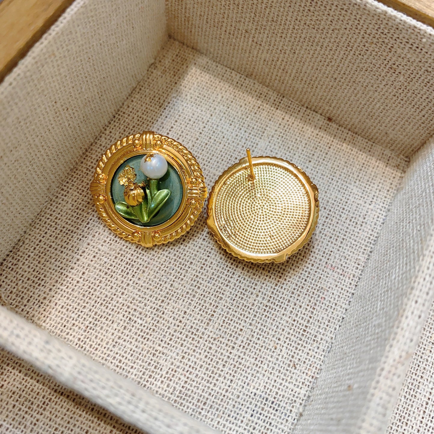 Love Poem French Style Retro Minority Earrings