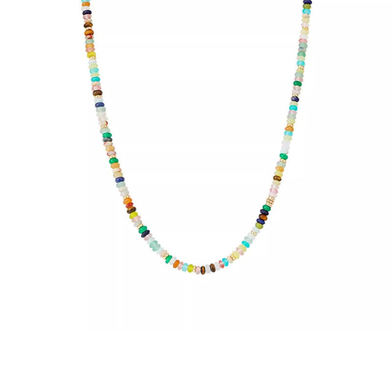 Rainbow Guardian Beaded Dopamine Light Luxury Female Necklaces