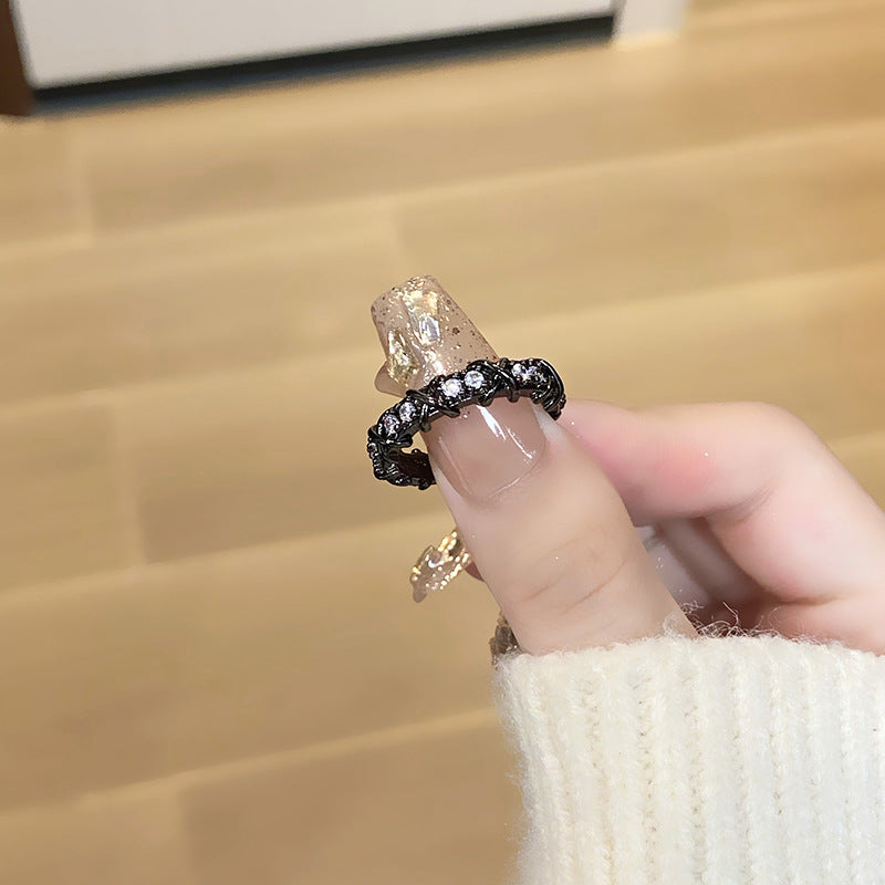 Women's Retro Affordable Luxury Cross Kaleidoscope Colorful Rings