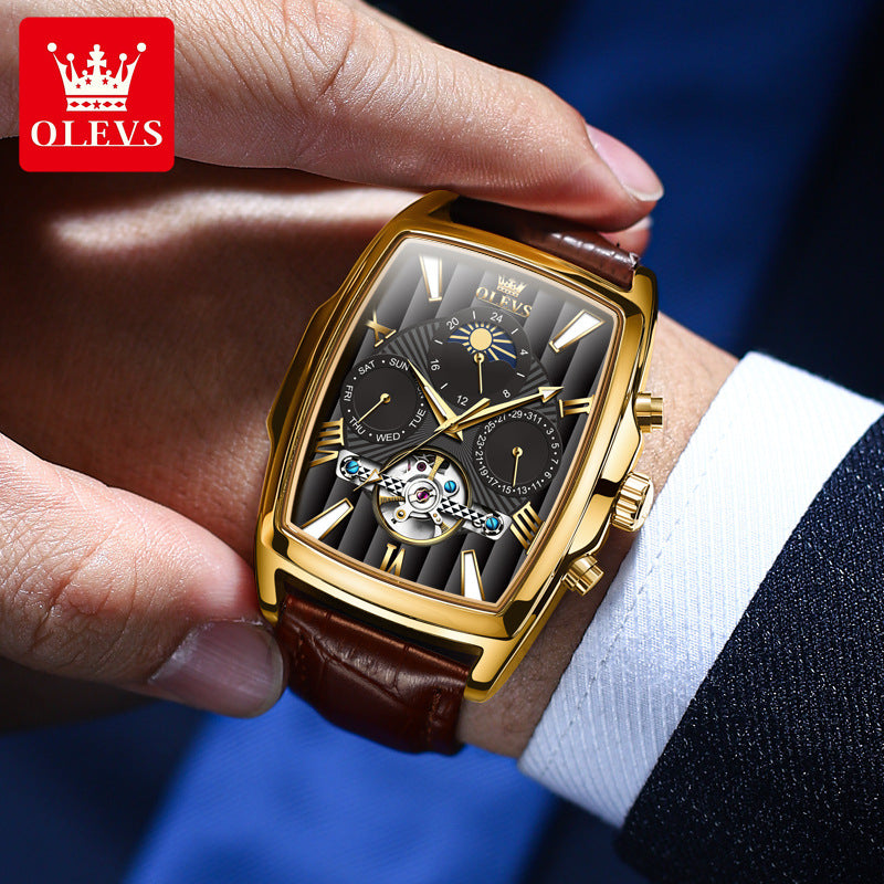 Men's Slouchy Endorsement Watch Tourbillon Automatic Mechanical Watches